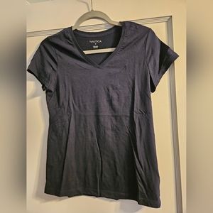 NWOT Nautica Basic Solid V-Neck Tees